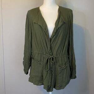 Torrid Army Green Utility Jacket Size 2